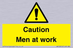 Caution Men at work